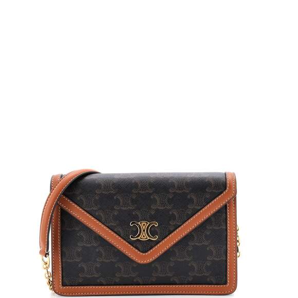 Celine Handbags - Celine Triomphe Envelope Flap Wallet On #239526C17B